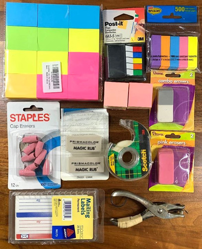 School office supplies - school,